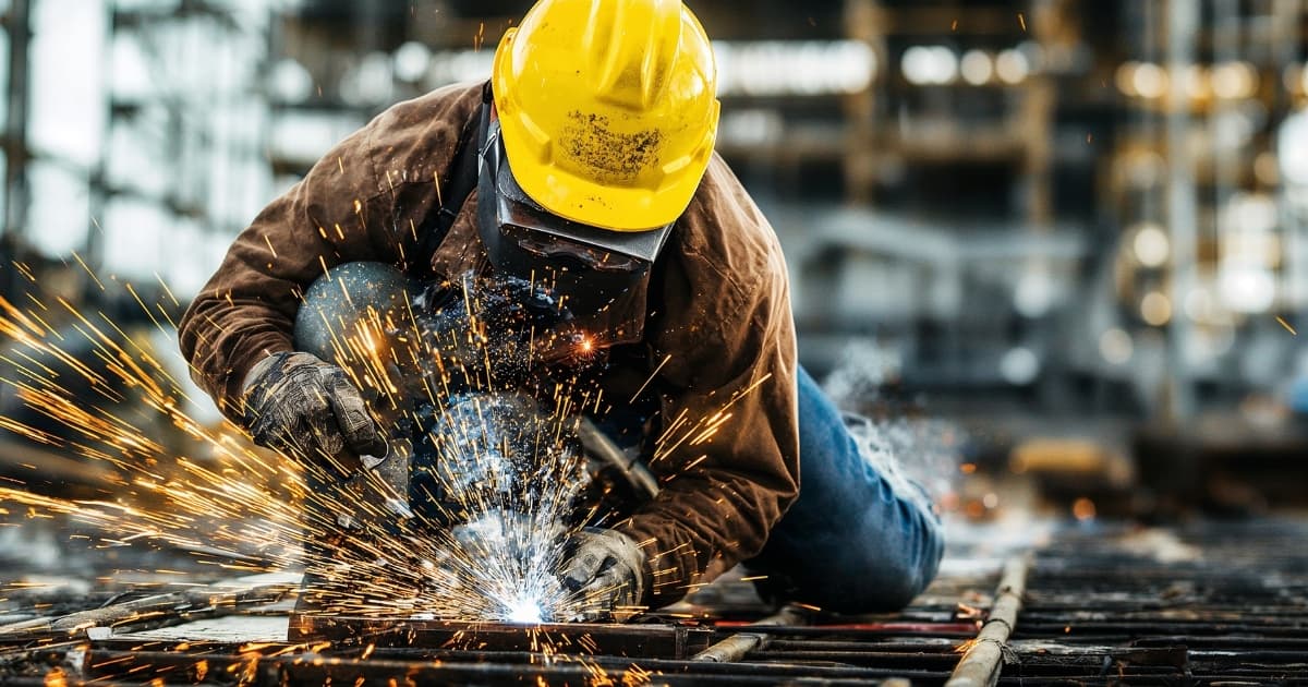 Kaynak ve metal işleri - sahada çalışan usta